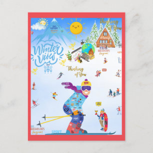 Winter Vibes Postkarte
