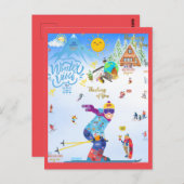 Winter Vibes Postkarte (Vorne/Hinten)