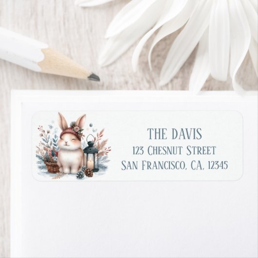 Winter Vibes Rabbit - Rücksendeadresse (Insitu)