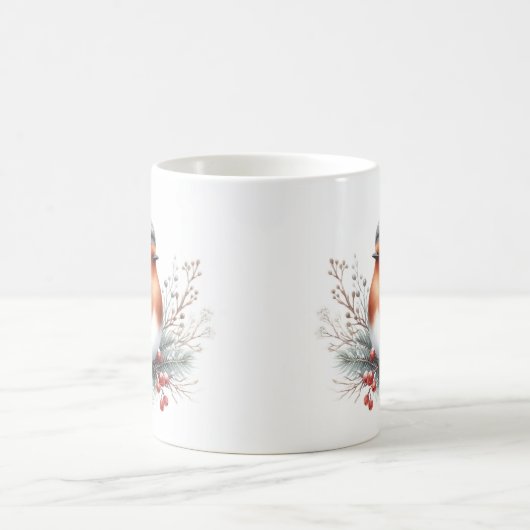 Winter Vibes Robin - Kaffeetasse (Mittel)
