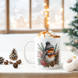 Winter Vibes Robin - Kaffeetasse