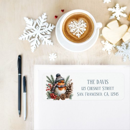 Winter Vibes Robin - Rücksendeadresse