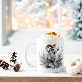 Winter Vibes Rocky Mountain Bighorn Sheep - Kaffeetasse