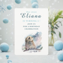 Winter vibes Siegel - Einladungskarte zum Geburtst