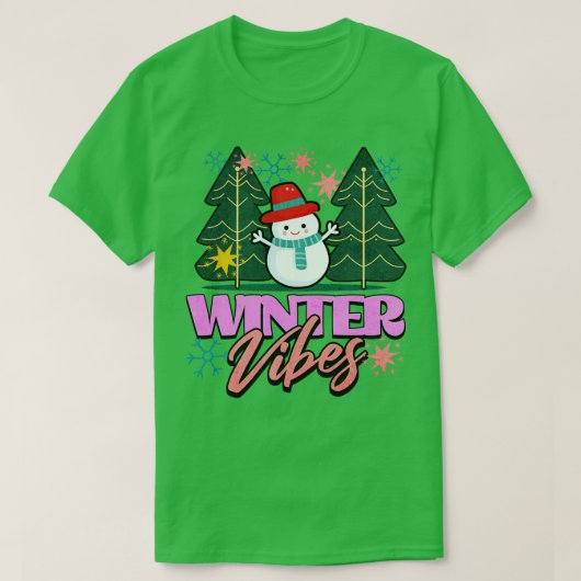 Winter Vibes T-Shirt (Design vorne)