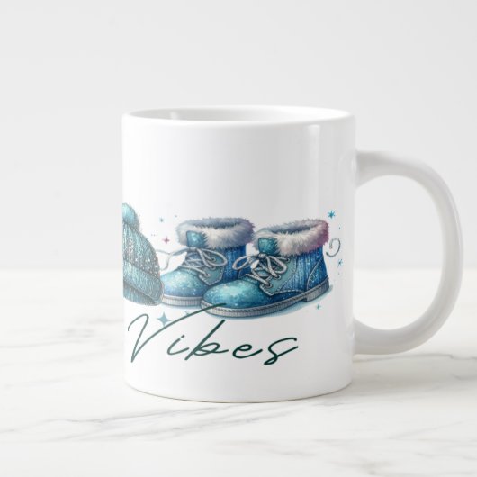 Winter Vibes Tasse: Ein gemütliches und festliches Jumbo-Tasse (Rechts)