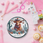 Winter Vibes Texas Longhorn Geburtstag Pappteller (Party)