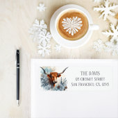 Winter Vibes Texas Longhorn - Rücksendeadresse