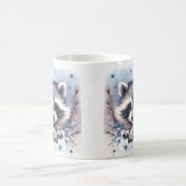 Winter Vibes Watercolor Baby Raccoon - Kaffeetasse (Mittel)