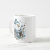 Winter Vibes Watercolor Bald Eagle - Kaffeetasse (Vorderseite Links)