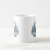 Winter Vibes Watercolor Bald Eagle Kaffeetasse (Mittel)