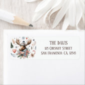 Winter Vibes Watercolor Elche Rücksendeadresse (Insitu)