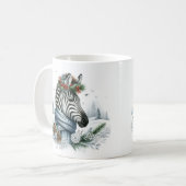 Winter Vibes Zebra - Kaffeetasse (Vorderseite Links)