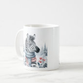 Winter Vibes Zebra - Kaffeetasse (Vorderseite Links)