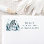 Winter Vibes Zebra - Rücksendeadresse (Insitu)