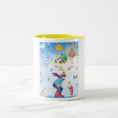 Winter Vibes Zweifarbige Tasse (Mittel)