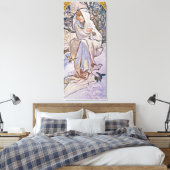 Winter (vier Jahreszeiten), Alphonse Mucha Leinwanddruck (Insitu (Schlafzimmer))
