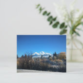 Winter View at Mount Shasta, CA Postkarte (Stehend Vorderseite)