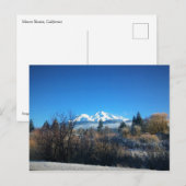 Winter View at Mount Shasta, CA Postkarte (Vorne/Hinten)
