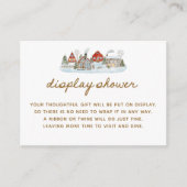 Winter Village Baby Shower Display Shower Begleitkarte (Vorderseite)
