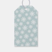 Winter Village Christmas Baby Dusche Danke Geschenkanhänger (Rückseite)