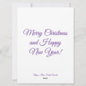 Winter village feiertagskarte (Rückseite)