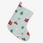 Winter Village Großer Weihnachtsstrumpf (Vorderansicht (hängend))