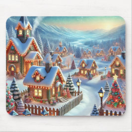 Winter Village Mousepad Geschenk