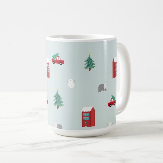 Winter Village Mug Kaffeetasse (VorderseiteRechts)