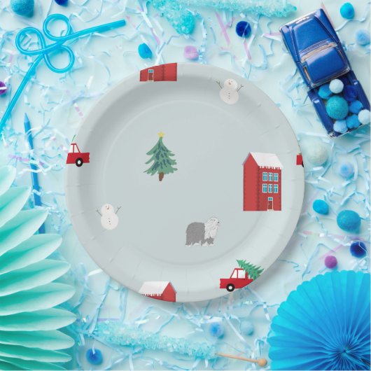 Winter Village Pappteller (Party)