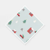 Winter Village Serviette (Ecke)