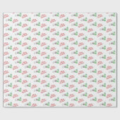 Winter Village Szene Frohe Weihnachten Geschenkpapier (Flach)