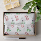 Winter Village Szene Frohe Weihnachten Seidenpapier (Geschenk)