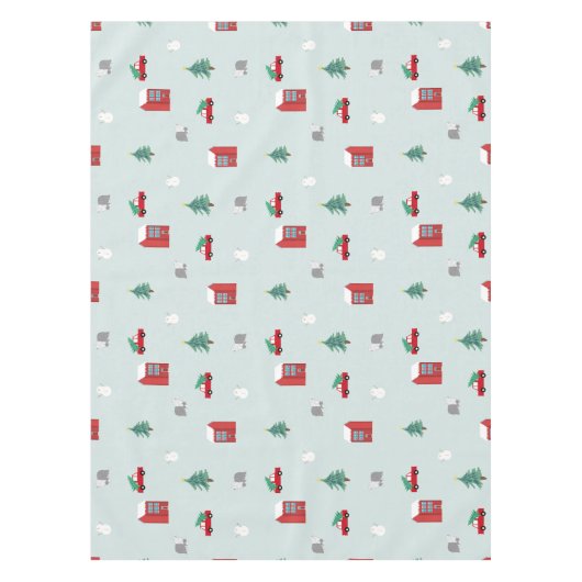 Winter Village Tischdecke (Vorderseite)