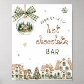 Winter Village Warm auf der Hot Chocolate Bar Poster (Vorne)