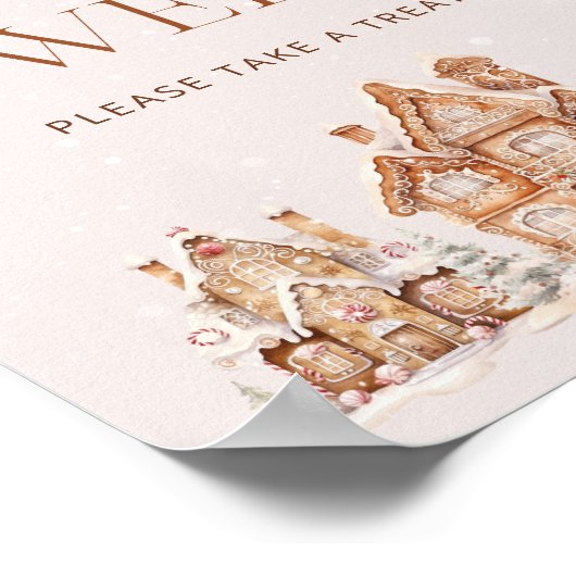 Winter Village Weihnachtsbäume sind süß Poster (Ecke)