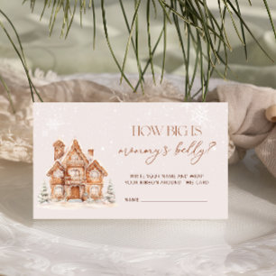 Winter Village wie groß ist Mama's Bauch Begleitkarte