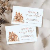 Winter Village wie groß ist Mama's Bauch Begleitkarte