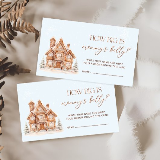 Winter Village wie groß ist Mama's Bauch Begleitkarte