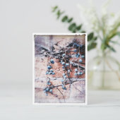 Winter Vine und Berries Postkarte (Stehend Vorderseite)