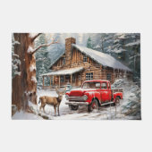 Winter Vintag Truck Doormat Fußmatte (Vorderseite)