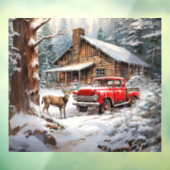 Winter Vintage LKW-Fensterverkleidung Fensteraufkleber (Blatt 3)