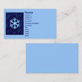 Winter-Visitenkarte Visitenkarte (Vorne/Hinten)