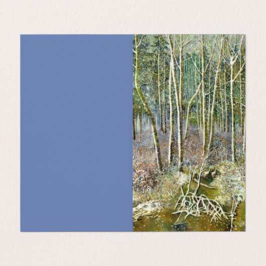 Winter Visitenkarten (Außenseite Aufgefaltet)