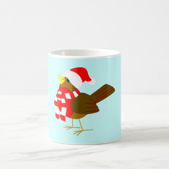 winter Vogel bird Kaffeetasse