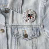 Winter-Vogel im Schnee Button (Beispiel)