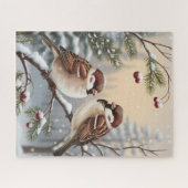 Winter-Vögel-Puzzle Puzzle (Horizontal)
