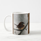 Winter-Vogel-Tasse:  Carolina-Zaunkönig Kaffeetasse (Links)