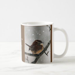 Winter-Vogel-Tasse: Carolina-Zaunkönig Kaffeetasse