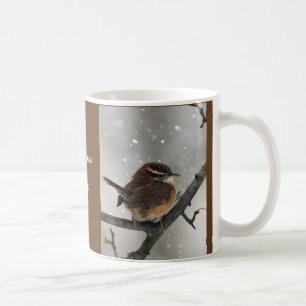Winter-Vogel-Tasse: Carolina-Zaunkönig Kaffeetasse